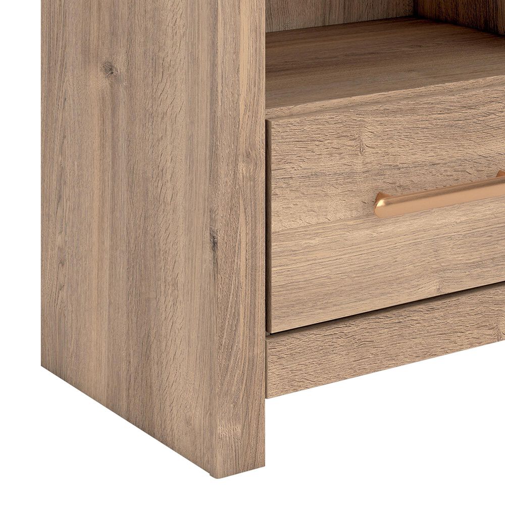 Ashley Kinlanni 1-Drawer Nightstand in Tan, , large