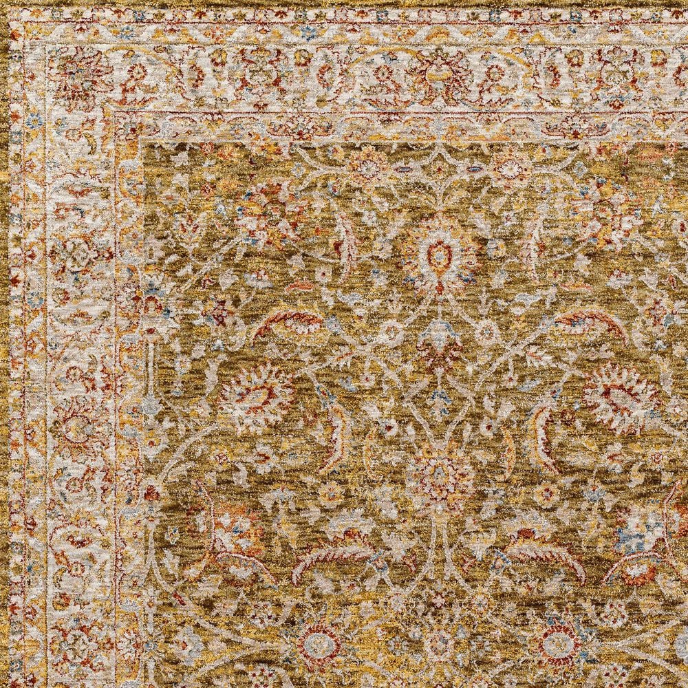 Surya Mona Lisa 2&#39; x 3&#39; Olive, Mustard, Tan, Brick Red, Burgundy, Sage and Dark Blue Area Rug, , large
