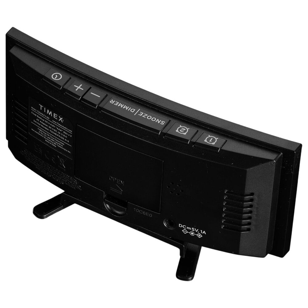 iHome Dual Alarm with Curved Display in Black, , large