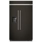 KitchenAid 29.4 Cu. Ft. Built-In Side by Side Refrigerator in Black Stainless Steel, , large