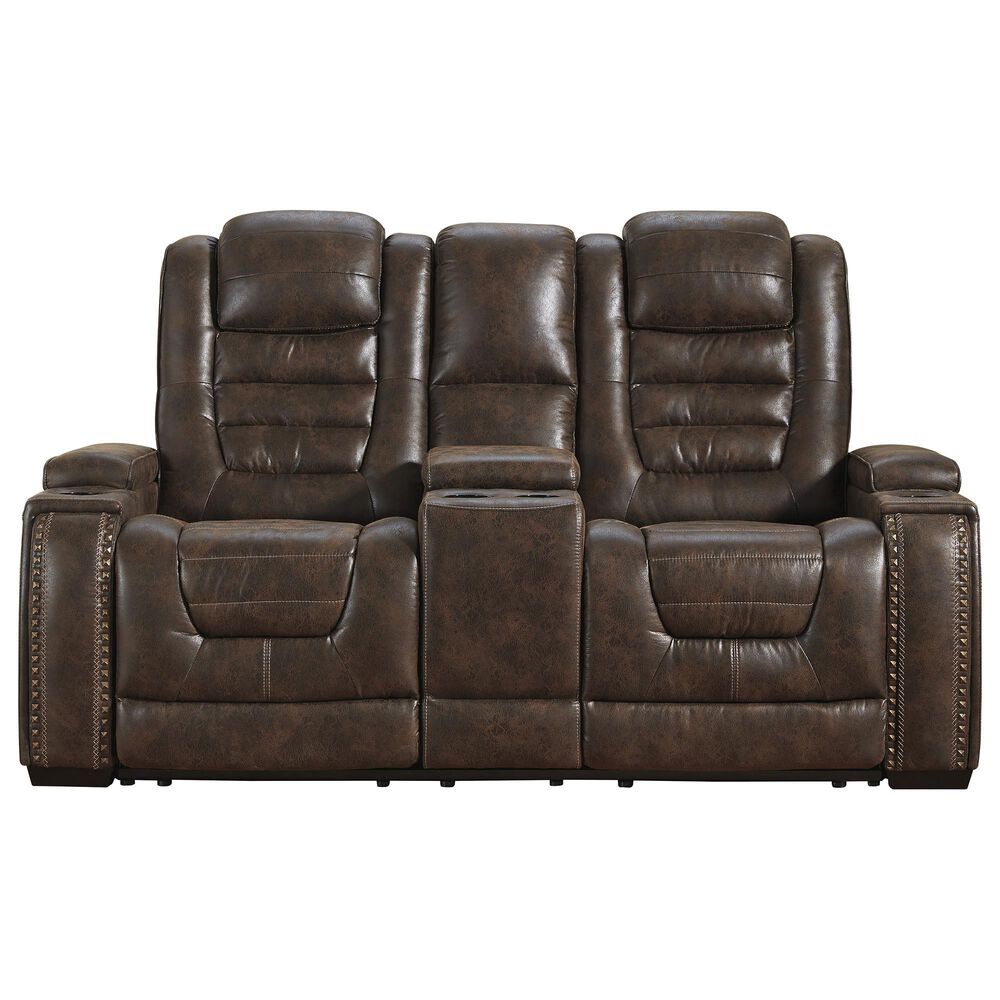 Signature Design by Ashley Game Zone Power Reclining Loveseat with
