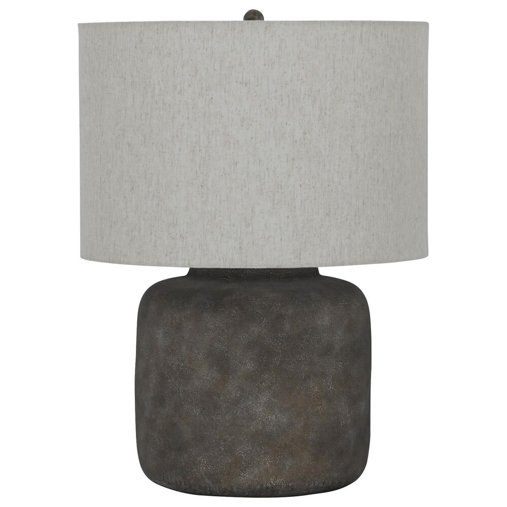 Ashley Zandophen Metal Table Lamp in Antique Gray, , large