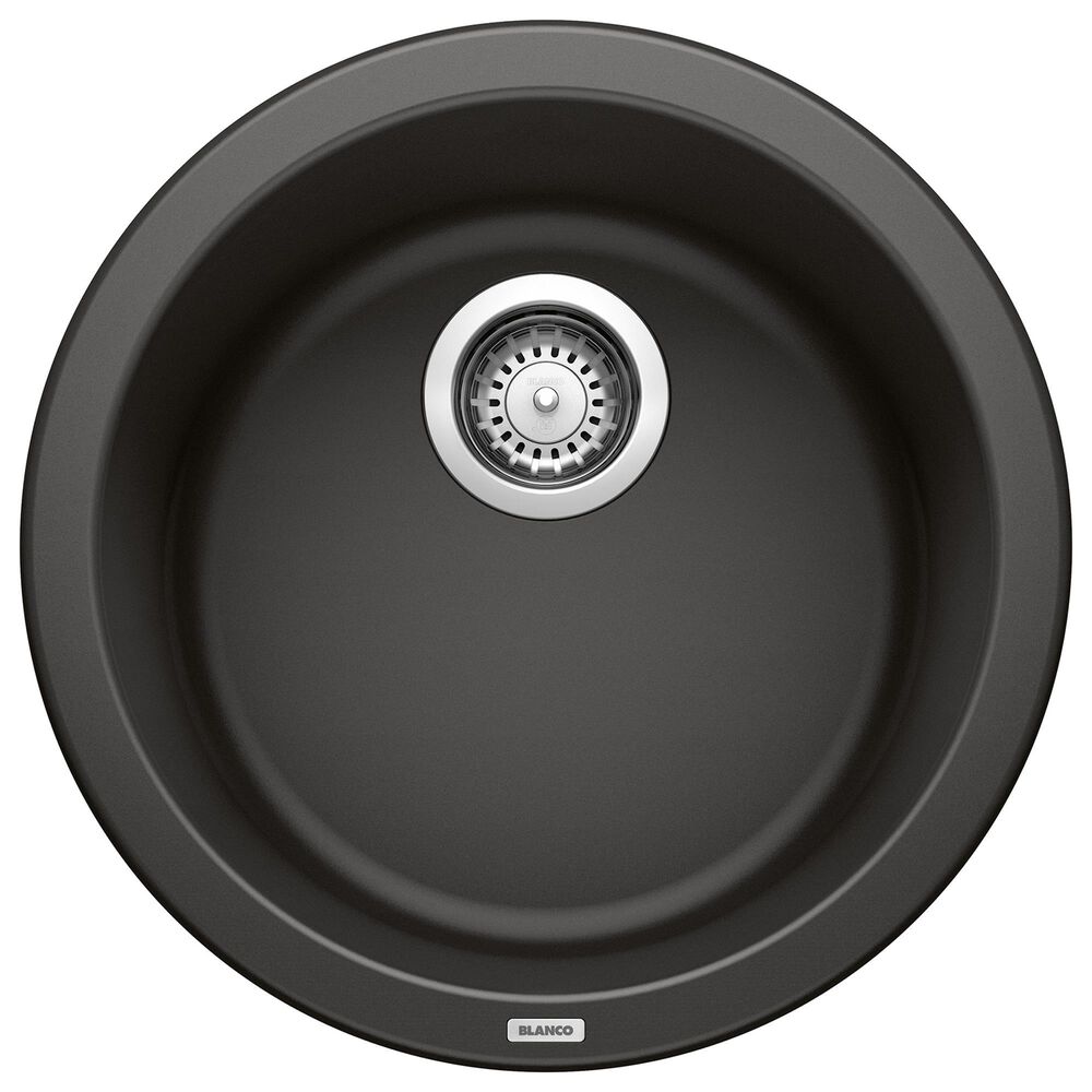 Blanco Rondo 18" Dual Mount Bar Sink in Coal Black, , large