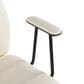 Lumisource Fredrick Office Chair with Cream Cushion in Black, , large