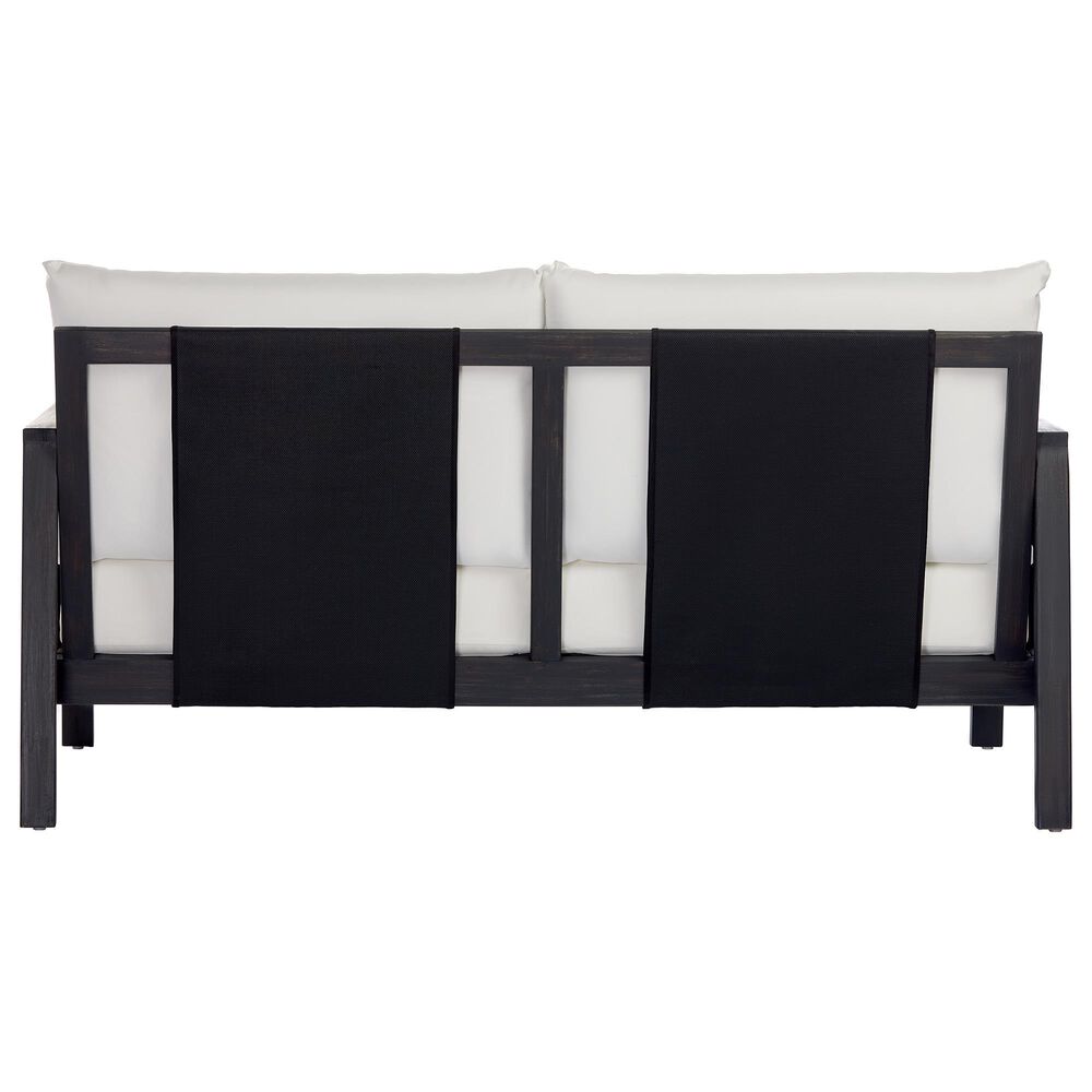 HOMLUX 2-Piece Outdoor Conversation Set with Cushions in White and Black, , large