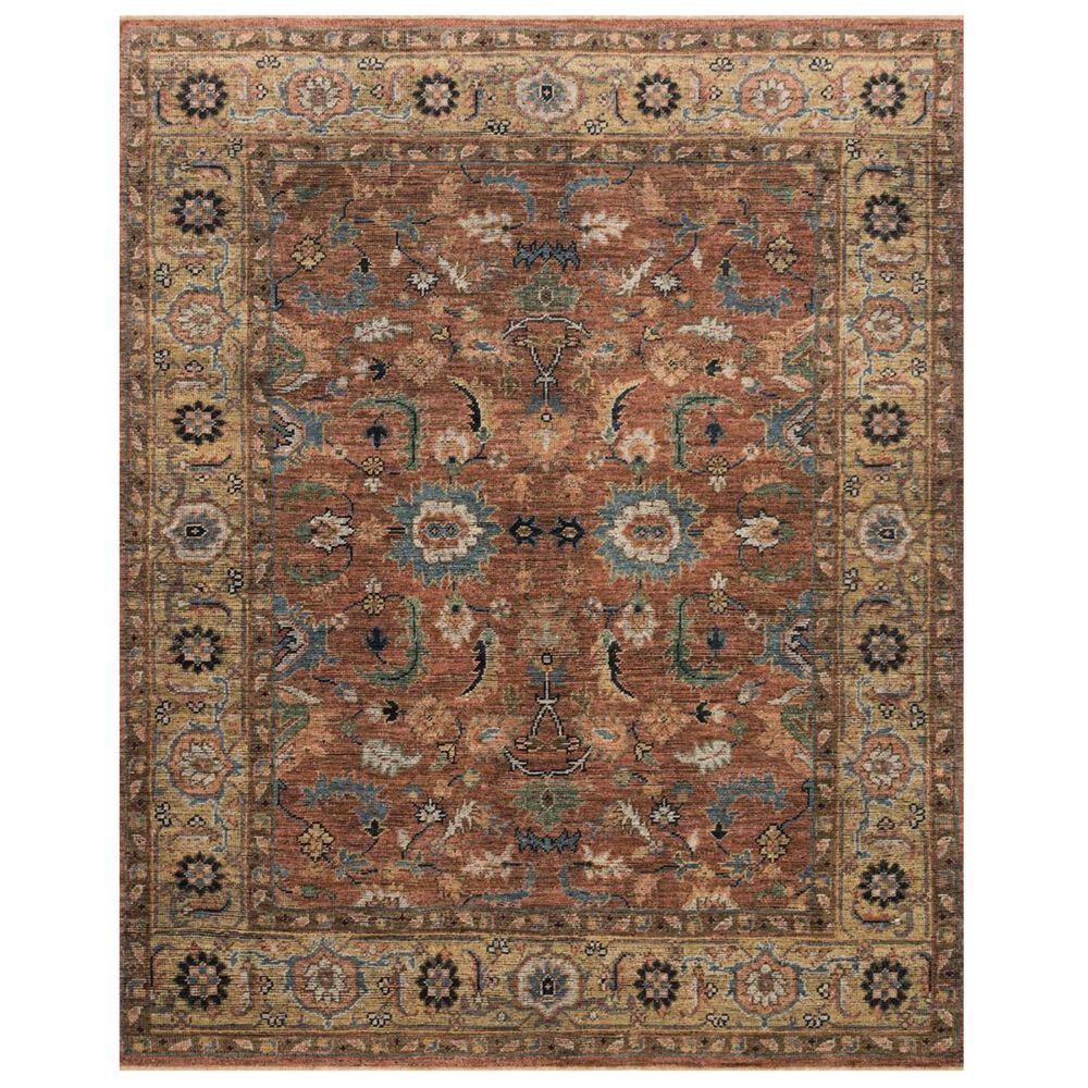 Loloi Heirloom HQ-08 10" x 14" Brick and Sand Area Rug, , large
