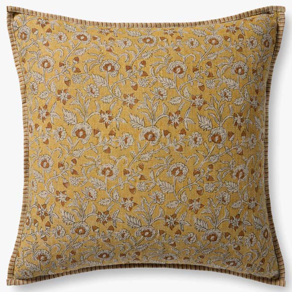 Loloi 22" Square Throw Pillow in Gold and Multicolor, , large