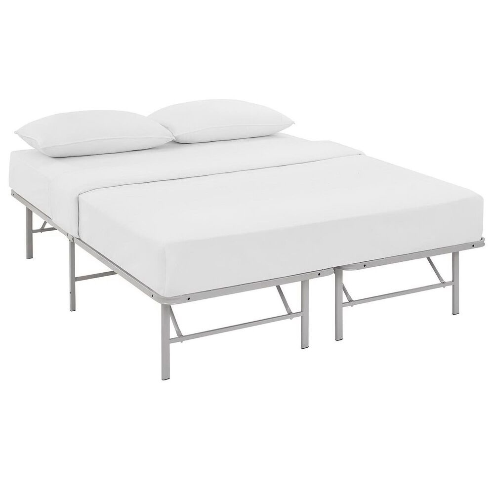 Modway Horizon Platform Queen Bed Frame in Gray, , large