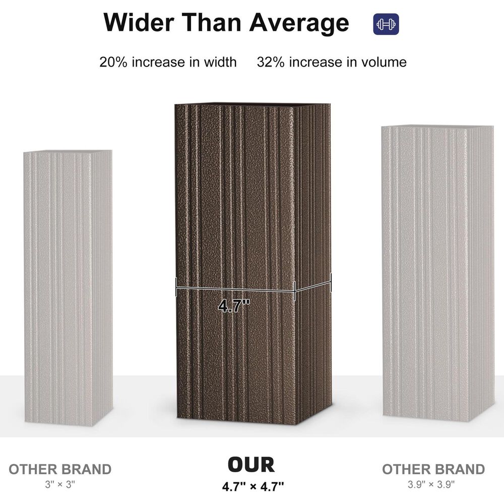 HOMLUX 12'X16' Hardtop gazebo with double roof in Bronze, , large