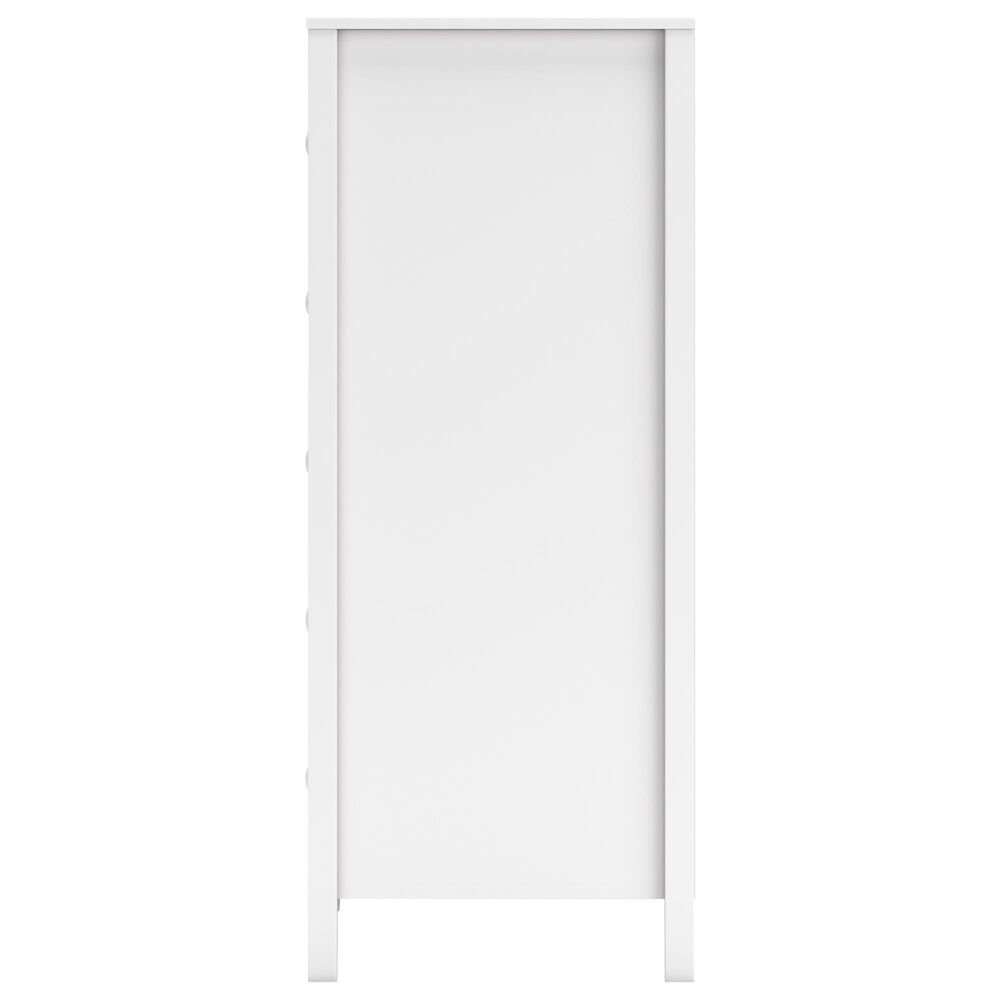 Ashley Hallityn 5-Drawer Chest in Matte White, , large