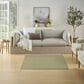 Nourison Courtyard Ivory and Green 4" Square Indoor/Outdoor Area Rug, , large