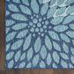 Nourison Garden Oasis GOA06 Navy 3" x 5" Indoor/Outdoor Area Rug, , large
