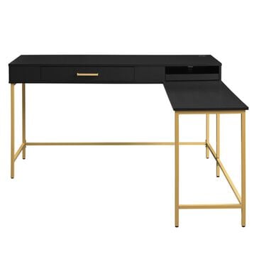 OSP Home 54" L-Desk in Black, , large