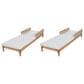 Hearth and Haven Outdoor Chaise Lounge in Light Grey (Set of 2), , large