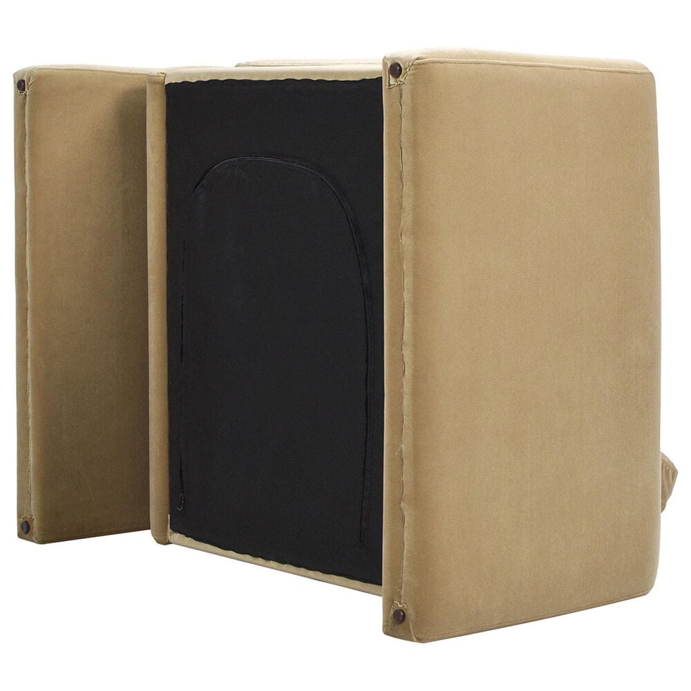 Jennifer Taylor Home Mason Accent Arm Chair in Camel Brown Beige, , large