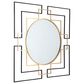Ashley Oceanal Accent Wall Mirror in Black and Gold, , large