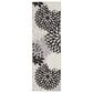 Nourison Aloha Floral 2"3" x 8" Black and White Indoor/Outdoor Runner, , large