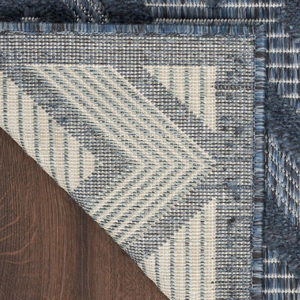 Nourison Versatile 7&#39; x 10&#39; Navy Blue Indoor/Outdoor Area Rug, , large