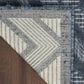 Nourison Versatile 7" x 10" Navy Blue Indoor/Outdoor Area Rug, , large