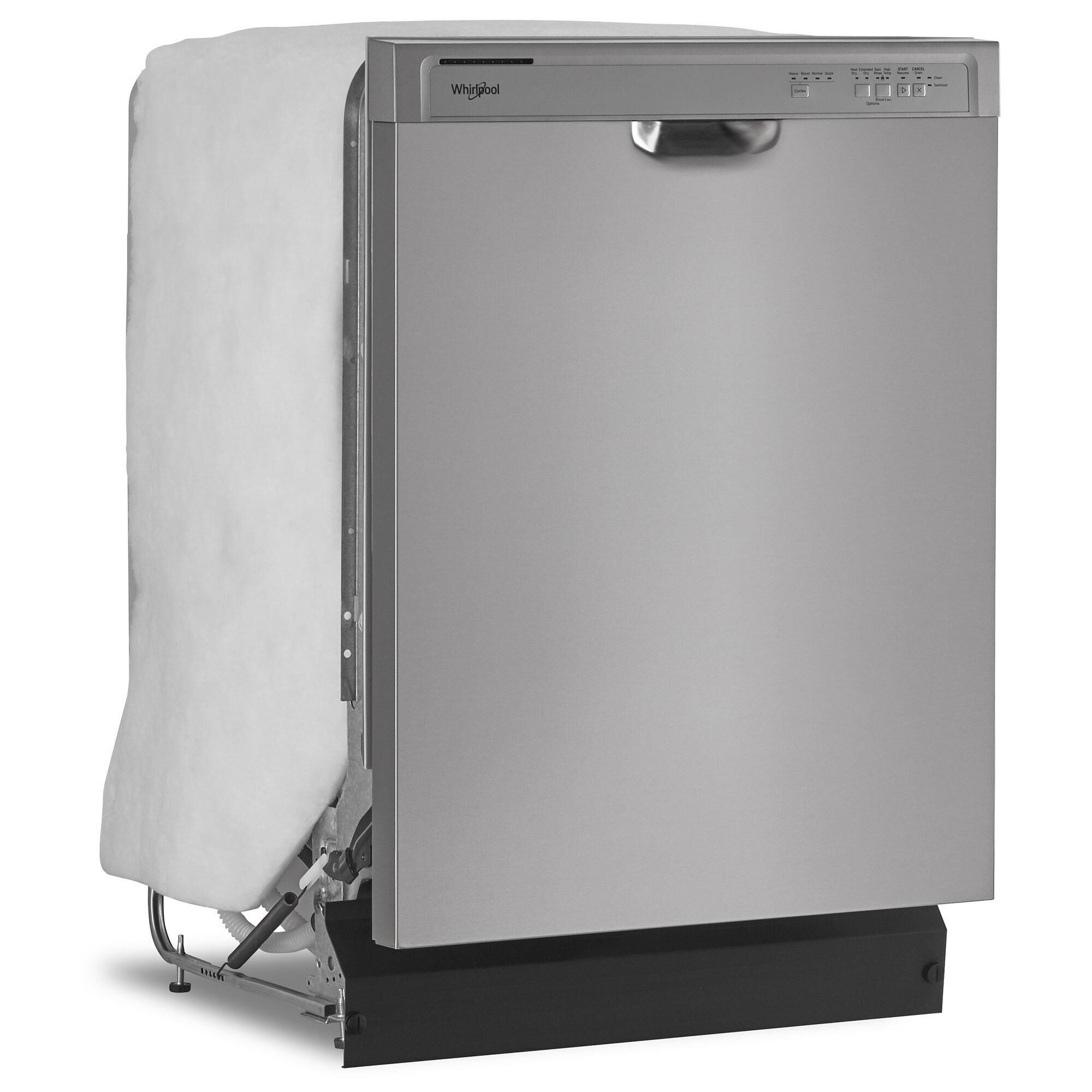 Whirlpool 24 Built In Dishwasher with 2 Loading Racks in Stainless Steel NFM
