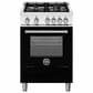 Bertazzoni Master 2.5 Cu. Ft. Freestanding Gas Range in Nero Matt, , large