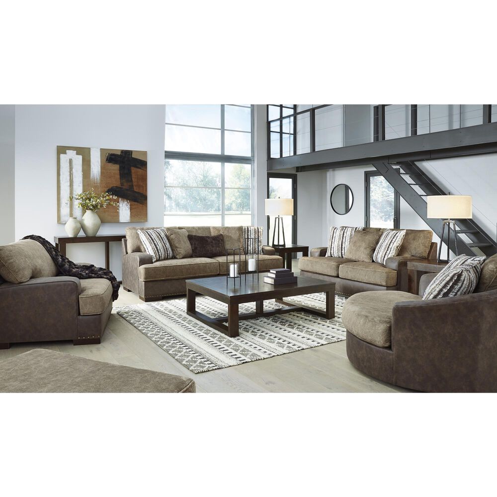 Ashley Alesbury Oversized Accent Chair in Chocolate, , large