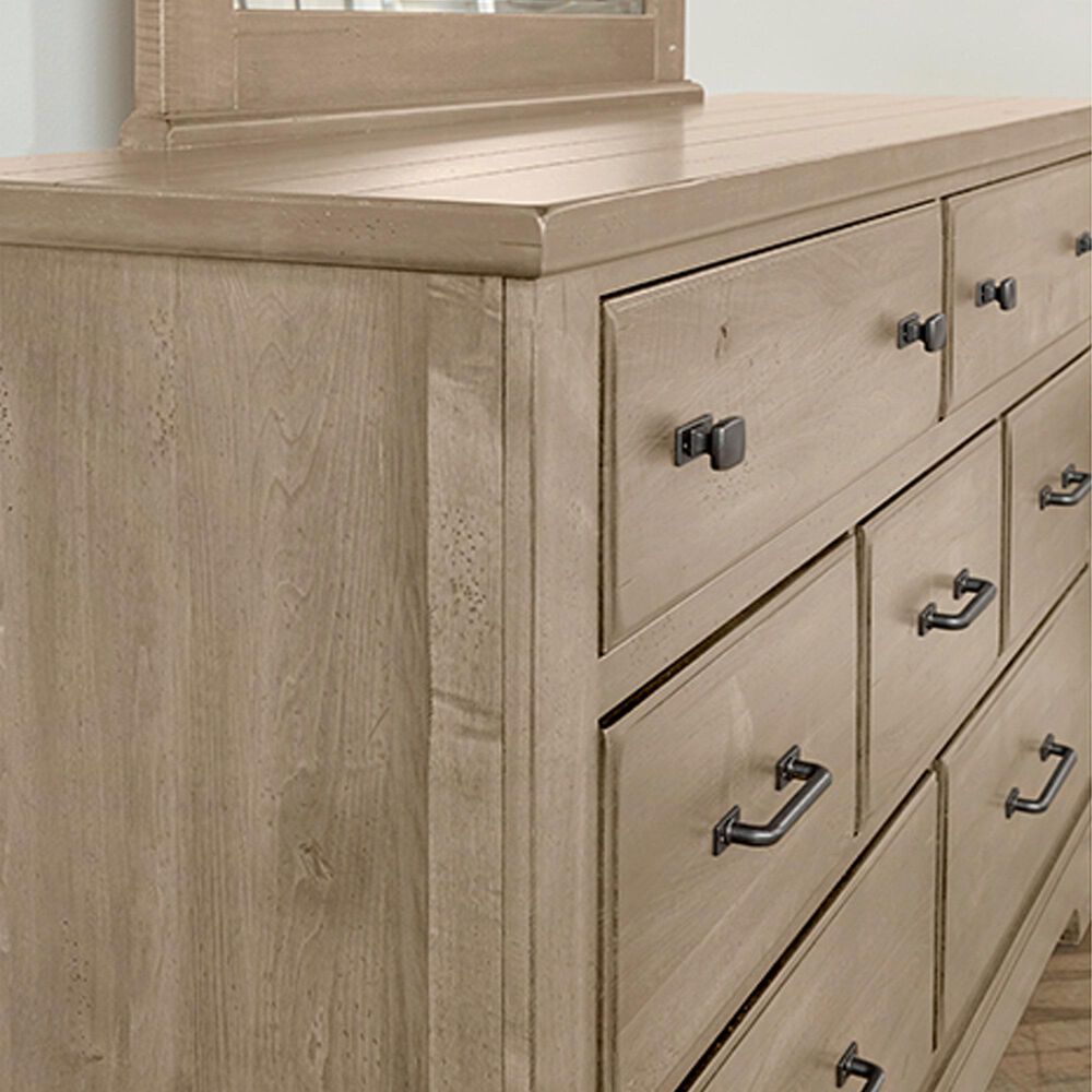 Viceray Collections Cool Rustic 4-Piece King Plank Bedroom Set with Storage in Clear Maple, , large