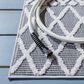 Safavieh Cabana CBN652A 2"2" x 7" Ivory and Grey Area Performance Rug, , large