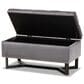 Baxton Studio Esther Storage Ottoman in Grey, , large