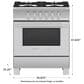 Fisher & Paykel 30" Freestanding Classic Gas Range in Stainless Steel, , large