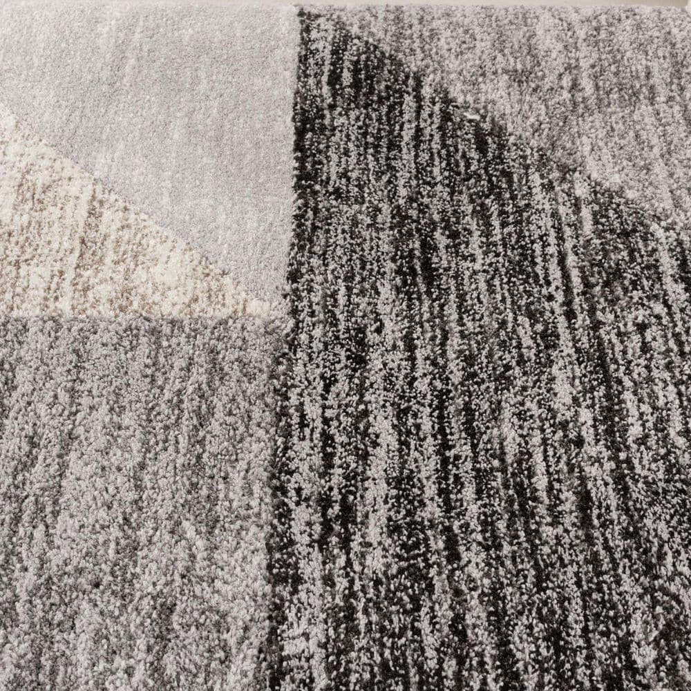 Central Oriental Structures Torrent Adley Soot and Cloud 7&#39;10&quot; x 9&#39;10&quot; Area Rug, , large