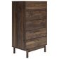 Ashley Calverson 5-Drawer Chest in Mocha, , large