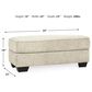 Ashley Monaghan Ottoman in Sandstone, , large