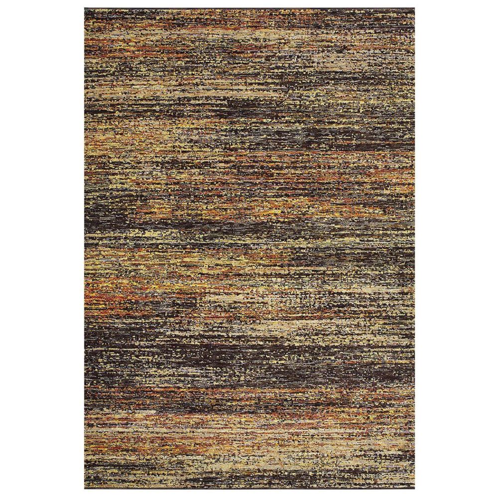 Oriental Weavers Atlas 8037C 3"3" x 5"2" Gold Scatter Rug, , large