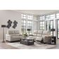 Ashley Mercomatic Power Reclining Sofa in Gray, , large