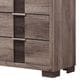 Crown Mark Rangley 6-Drawer Dresser in Grey and Black, , large