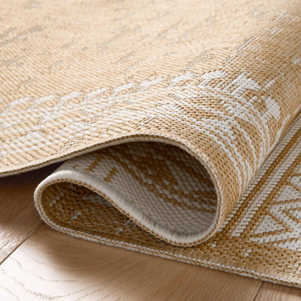 Loloi Easton Ivory and Wheat 7&#39;10&quot; x 10&#39; Indoor/Outdoor Area Rug, , large
