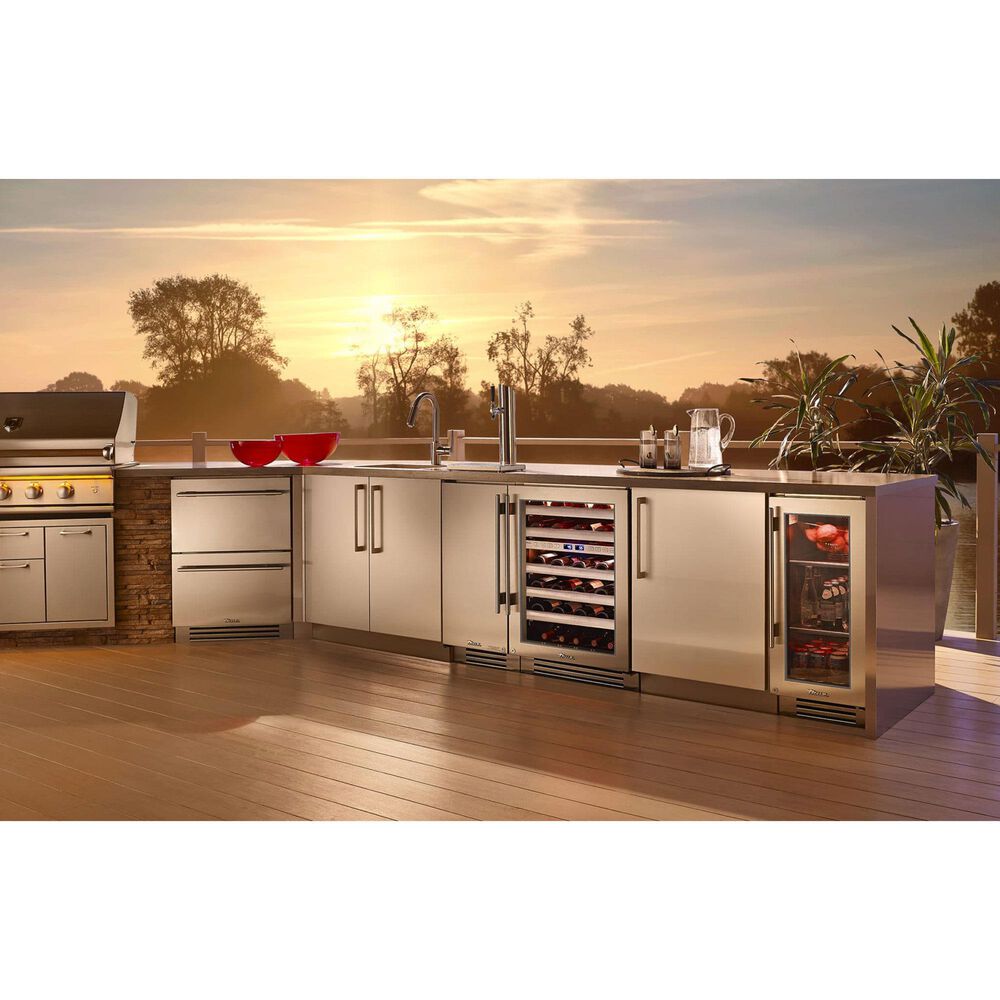 True Residential 3.1 Cu. Ft. Undercounter Wine Cabinet with Right Hinge and Glass Door in Stainless Steel, , large