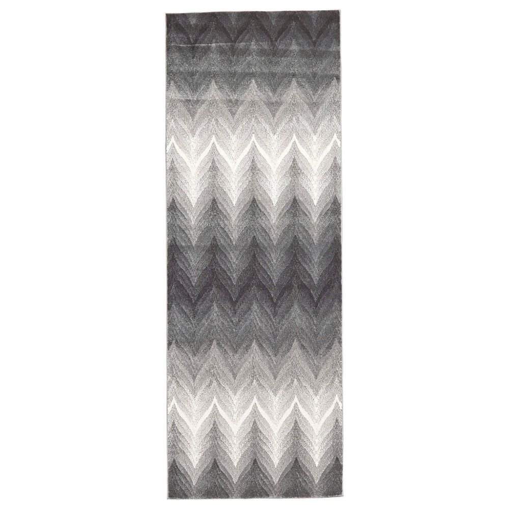 Feizy Rugs Bleecker 3589F 2'10" x 7'10" Ash Runner, , large