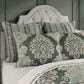 J. Queen New York Alina 4-Piece Queen Comforter Set in Dusty Teal, , large