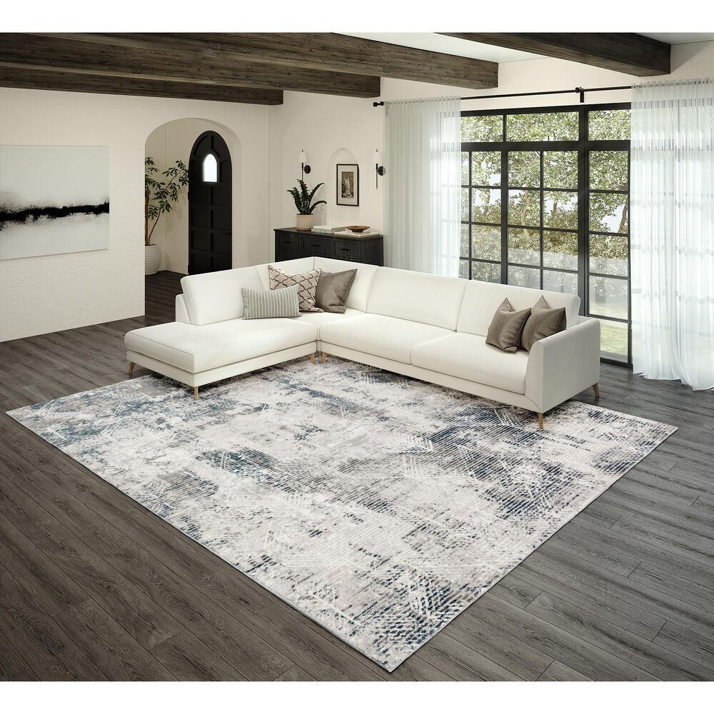 Dalyn Rug Company Rhodes Geometric 3&#39;2&quot; x 5&#39;1&quot; Grey Area Rug, , large