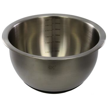   CraftKitchen 3-Quart Mixing Bowl in Brushed Stainless Steel and Black, , large
