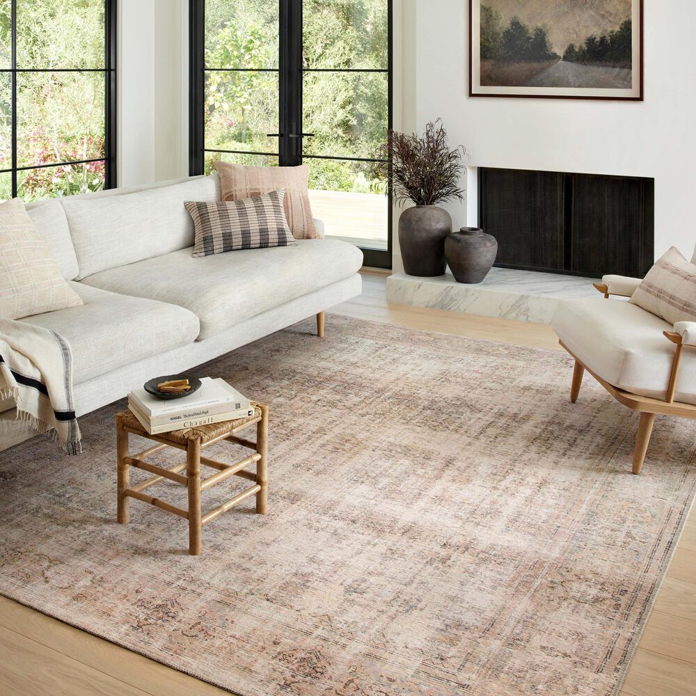 Amber Lewis x Loloi Georgie 7&#39;6&quot; x 9&#39;6&quot; Ocean and Sand Area Rug, , large