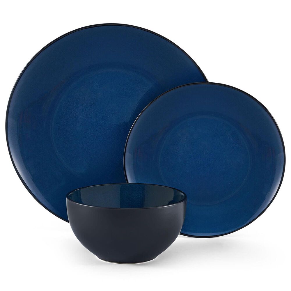 Lifetime Brands Lucy 12-Piece Dinnerware Set in Blue, , large