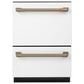 Cafe 24" Double Drawer Dishwasher in Matte White, , large