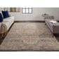 Feizy Marquette 3778F 12" x 15" Rust and Blue Area Rug, , large