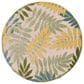 Nourison Aloha Nature 7"10" Round Green and Multicolor Indoor/Outdoor Area Rug, , large