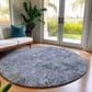 Dalyn Rug Company Bresca 8" Round Blue Indoor/Outdoor Area Rug, , large