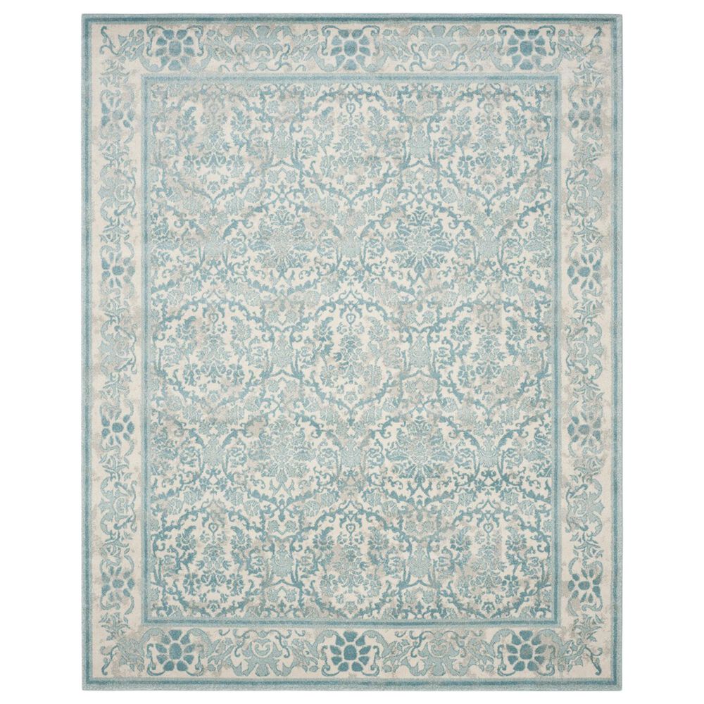 Safavieh Evoke EVK242C 10" x 14" Ivory and Light Blue Area Rug, , large