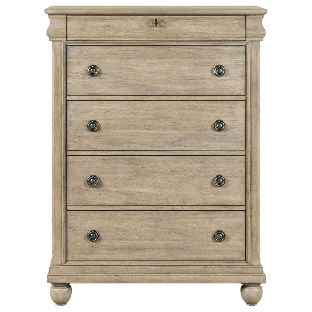 Belle Furnishings Rustic Traditions 5-Drawer Chest in Saddle Tan, , large